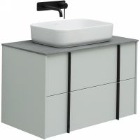 Тумба под раковину Allen Brau Reality 80 подвесная Папирус матовый арт-1.32005.PWM — фото 1, Тумбы под раковину