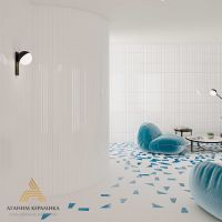 Керамическая плитка WOW Stripes Liso XL Ice White Gloss настенная 7,5х30 см арт-94199 — фото 2, Керамическая плитка