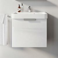 Тумба под раковину Ravak Be Happy II 53 подвесная Белая арт-X000001097 — фото 2, Тумбы под раковину