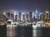 Фреска Ortograf Небоскребы 0997 Фактура флок FLK Флизелин (4*3) Фиолетовый/Черный, Город арт-0997 (флок FLK) — фото 2, Фрески