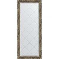 Зеркало Evoform Exclusive-G 153х63 с гравировкой в багетной раме - Старое дерево с плетением 70 мм арт-BY 4135 — фото 1, Зеркала в ванную комнату