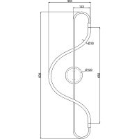 Настенный светильник Artelamp Klimt Белый Черный арт-A2850AP-13BK — фото 3, Бра