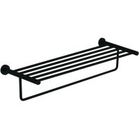 Полка для полотенец Aquanet 4562MB Черная матовая арт-241919 — фото 1, Полки для полотенец