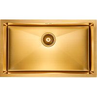 Кухонная мойка Paulmark Next 74 Uni Брашированное золото арт-PM217444-BG — фото 1, Кухонные мойки