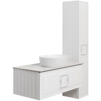 Товар: Тумба под раковину La Fenice Cubo 100 подвесная Белая матовая арт-FNC-01-CUB-B-100 - фото 8 Тумба под раковину La Fenice Cubo 100 подвесная Белая матовая арт-FNC-01-CUB-B-100 — фото 8, Тумбы под раковину