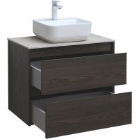 Тумба под раковину Aquanet Nova Lite 75 подвесная Дуб черный арт-287895 — фото 13, Тумбы под раковину