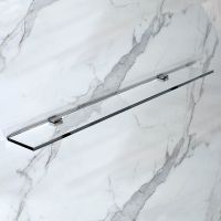 Стеклянная полка STWORKI Glass Shelf 80 3GW259TTKK000 Хром арт-440797 — фото 2, Полки для ванной и душа