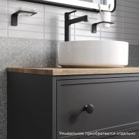 Тумба под раковину Iddis Torr 70 подвесная Темно-серая арт-TOR70DVi95K — фото 5, Тумбы под раковину