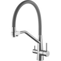 Смеситель для кухни Splenka Сатин Серый арт-S71.62.05 — фото 1, Смесители для кухни