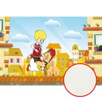 Фреска детская Ortograf Детские 4326 Фактура флок FLK Флизелин (4*2,7) Разноцветный, Город/Мультимедия арт-4326 (флок FLK) — фото 1, Фрески