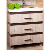 Тумба под раковину Бриклаер Техас 70 Дуб кантри Венге арт-4627125412905 — фото 1, Тумбы под раковину