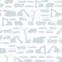 Обои детские AS Creation Little Stars Винил на флизелине (0,53*10,05) Белый/Серый, Автомобиль арт-35815-2 — фото 1, Обои для стен