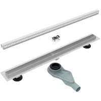 Душевой лоток Esbano Slim 70 S-SIDE-70MC с решеткой Хром матовый арт-ESTRSLMSIDE70MC — фото 2, Душевые лотки