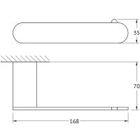 Держатель туалетной бумаги Artwelle Schwarz Черный матовый арт-7716 — фото 3, Держатели туалетной бумаги