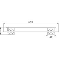 Товар: Стеклянная полка Haiba Хром арт-HB8507 - фото 2 Стеклянная полка Haiba Хром арт-HB8507 — фото 2, Полки для ванной и душа