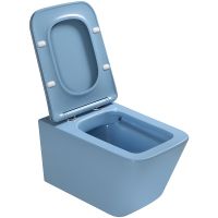 Товар: Унитаз SantiLine подвесной Голубой матовый с сиденьем Микролифт арт-SL-5007BL - фото 3 Унитаз SantiLine подвесной Голубой матовый с сиденьем Микролифт арт-SL-5007BL — фото 3, Подвесные унитазы