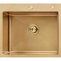 Кухонная мойка Aflorn Premium 60 Золотой сатин арт-AF96050W — фото 1, Кухонные мойки