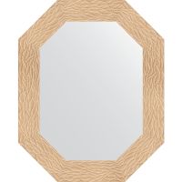 Зеркало Evoform Octagon 61x76 в багетной раме - Золотые дюны 90 мм арт-BY 7178 — фото 1, Зеркала в ванную комнату