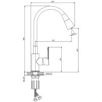 Смеситель для кухни Splenka Графит матовый арт-S06.43.09 — фото 3, Смесители для кухни