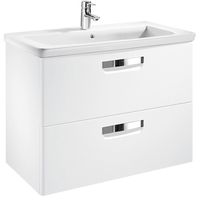 Тумба под раковину Roca The Gap 80 подвесная Белая матовая арт-ZRU9302732 — фото 1, Тумбы под раковину