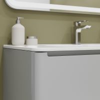 Тумба с раковиной Iddis Edifice 100 подвесная Светло-серая арт-EDI10L0i95K — фото 9, Тумбы с раковиной