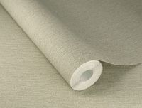 Обои RASCH Ascona Винил на флизелине (1,06*10) Серый/Зеленый, Однотонный арт-979381 — фото 3, Обои для стен