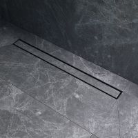 Душевой лоток AM.PM MasterFlow 80 с Черной матовой решеткой / под плитку Tile арт-W01SC-U11-080-04BM — фото 10, Душевые лотки