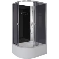 Товар: Душевая кабина Niagara Eco 110x80 R без гидромассажа арт-E110/80/40R/TN/BK - фото 2 Душевая кабина Niagara Eco 110x80 R без гидромассажа арт-E110/80/40R/TN/BK — фото 2, Душевые кабины