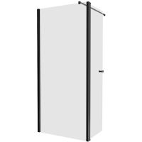 Душевая перегородка New Trendy New Soleo Black 60 профиль Черный стекло прозрачное арт-K-0776 — фото 1, Душевые перегородки