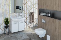 Унитаз Rosa Элеганс Люкс Вн УнБ32 подвесной Белый с сиденьем Микролифт арт-4620008195438 — фото 2, Подвесные унитазы