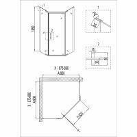 Товар: Душевой уголок Niagara Nova NG-6805-08 BLACK 90х90 профиль Черный стекло прозрачное арт-68050811BLACK - фото 8 Душевой уголок Niagara Nova NG-6805-08 BLACK 90х90 профиль Черный стекло прозрачное арт-68050811BLACK — фото 8, Душевые уголки трапеция