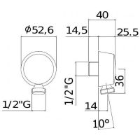 Шланговое подключение Paffoni Lusso Белое матовое арт-ZACC130BO — фото 2, Шланговые подключения