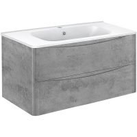 Тумба под раковину Vincea Paola 100 подвесная Beton арт-VMC-2P100BT — фото 2, Тумбы под раковину