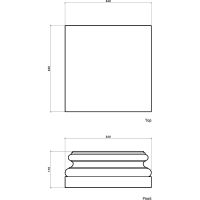 База Европласт 260x110x260 мм арт-1.13.500 — фото 2, Колонны