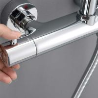 Душевая система Vincea Esse с термостатом Хром арт-VSFS-1E0TCH — фото 2, Душевые стойки