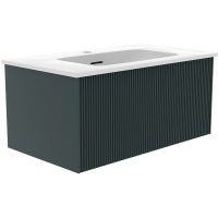 Тумба под раковину La Fenice Terra 80 подвесная Серо-зеленая арт-FNC-01-TER-G-80 — фото 1, Тумбы под раковину