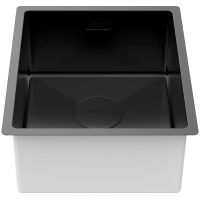 Кухонная мойка Paulmark Next 38 Uni Черная матовая арт-PM213844-MBN — фото 2, Кухонные мойки