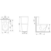 Унитаз компакт AM.PM Func с бачком и сиденьем Микролифт арт-C8F8600SC — фото 11, Напольные унитазы