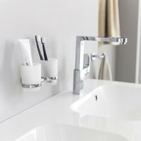 Стакан для зубных щеток Ravak Chrome CR 220.00 двойной Хром арт-X07P189 — фото 5, Стаканы для зубных щеток