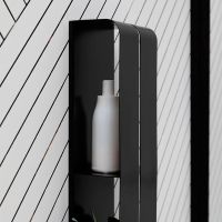 Металлическая полка Aquanet Магнум 20х130 Черная матовая арт-302228 — фото 6, Полки для ванной и душа