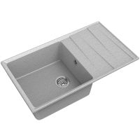 Кухонная мойка GranFest Level GF-ая арт-LV-860L сер — фото 1, Кухонные мойки