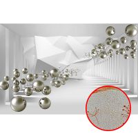 Фреска Ortograf 3D 33207 Фактура бархат золото FX-G Флизелин (4,1*2,7) Белый/Серебряный, Абстракция арт-33207 (бархат золото FX-G) — фото 1, Фрески