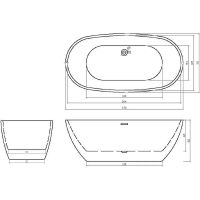 Акриловая ванна Ceruttispa d'ISEO СТ7390 170x75 7390 без гидромассажа арт-CT7390 — фото 9, Акриловые ванны