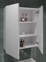 Подвесной шкаф Orange Гамма 60 Белый глянец арт-Gm-60SR — фото 4, Шкафы для ванной