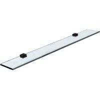 Стеклянная полка STWORKI Glass Shelf 100 3GW266TTKK000 Черная арт-440809 — фото 1, Полки для ванной и душа