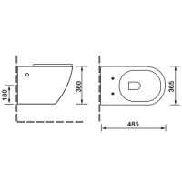 Товар: Унитаз SantiLine подвесной Белый мрамор с сиденьем Микролифт арт-SL-5005MRB - фото 2 Унитаз SantiLine подвесной Белый мрамор с сиденьем Микролифт арт-SL-5005MRB — фото 2, Подвесные унитазы