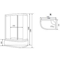 Душевая кабина Timo Standart 110х85 без гидромассажа арт-T-6610SR — фото 5, Душевые кабины
