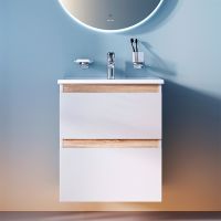 Товар: Тумба под раковину AM.PM X-Joy 55 подвесная Белый глянец арт-M85AFHX0552WG - фото 5 Тумба под раковину AM.PM X-Joy 55 подвесная Белый глянец арт-M85AFHX0552WG — фото 5, Тумбы под раковину