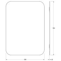 Зеркало Evoform Primary 70х50 со шлифованной кромкой арт-BY 0127 — фото 7, Зеркала в ванную комнату