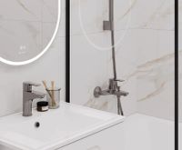 Керамогранит Ceradim Calacatta Regal Gold белый матовый 80х80 см арт-х9999305449 — фото 7, Керамогранит